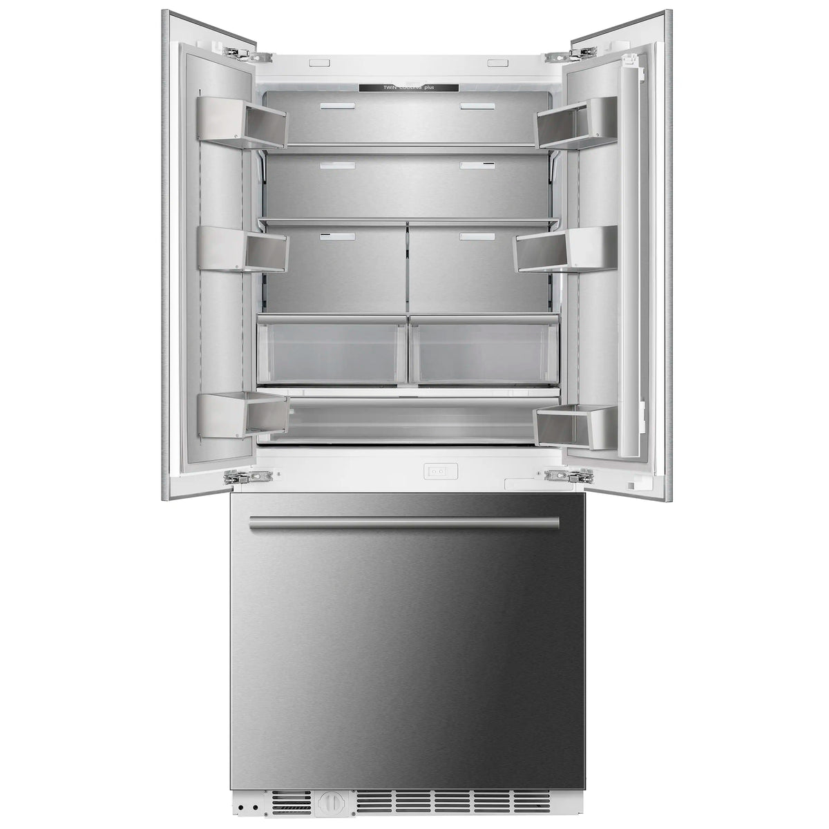 Forno Rivestito 36-Inch French Door Refrigerator in Stainless Steel (FFRBI1811-36)