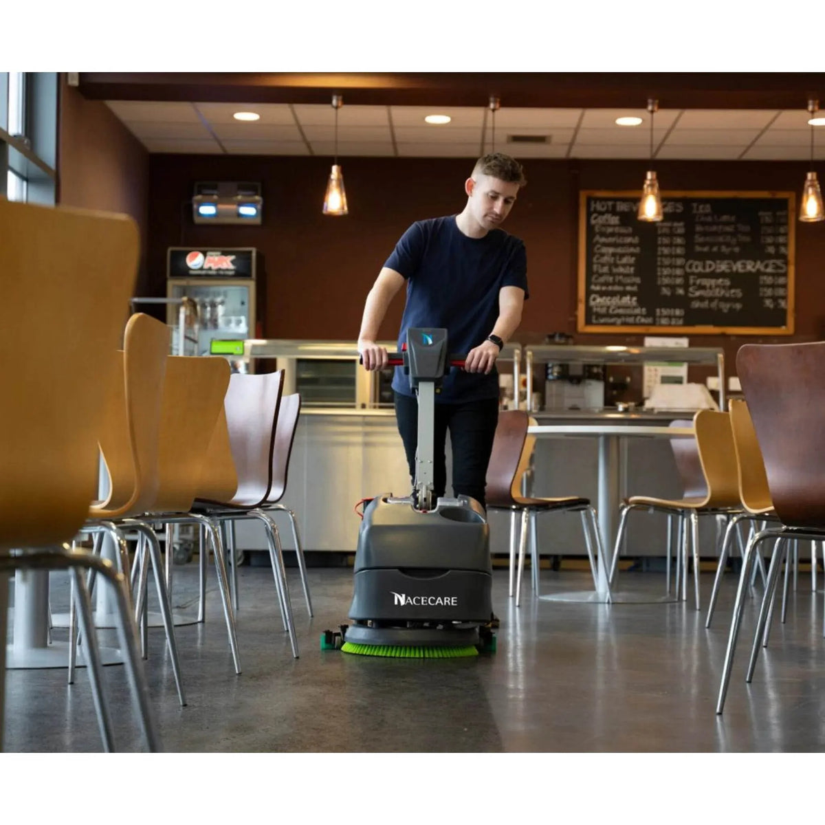 NaceCare TGB 516NX Compact Floor Scrubber K-919657 - in use