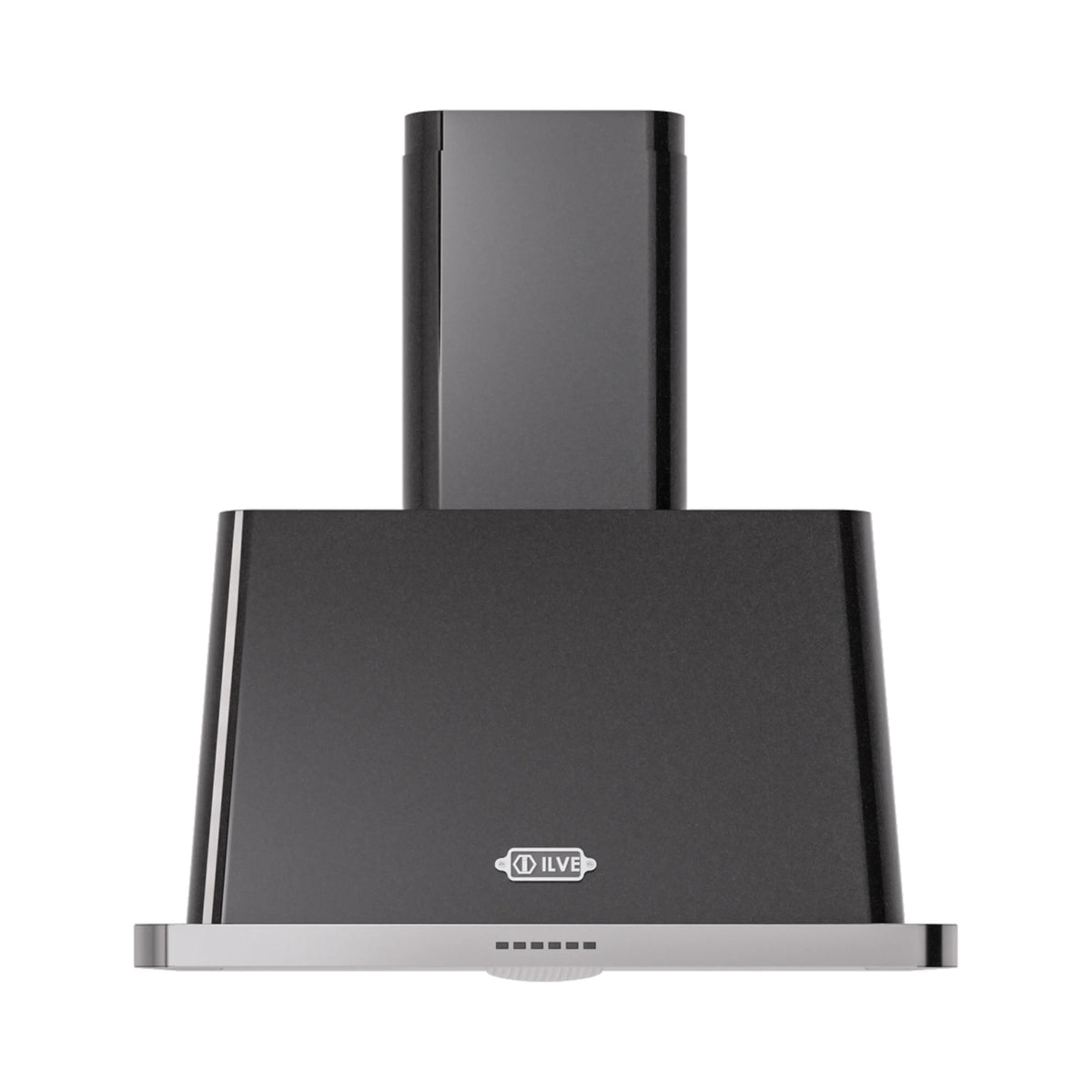 ILVE Majestic 30-Inch Wall-Mount Range Hood, 600 CFM, Glossy Black (UAM76BK)