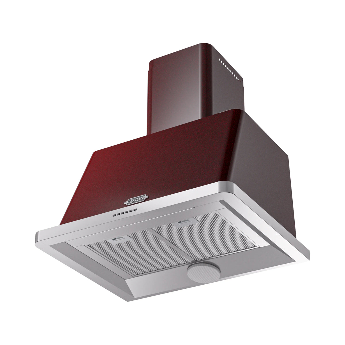 ILVE Majestic 30-Inch Wall-Mount Range Hood, 600 CFM, Burgundy (UAM76BU)