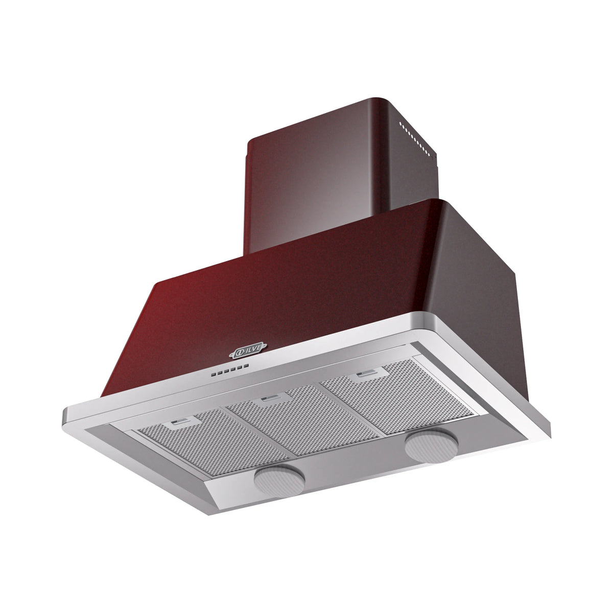 ILVE Majestic 36-Inch Wall-Mount Range Hood, 600 CFM, Burgundy (UAM90BU)