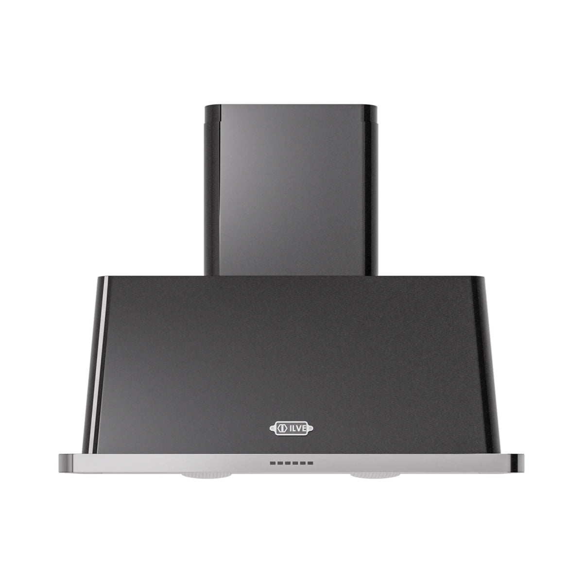ILVE Majestic 40-Inch Wall-Mount Range Hood, 600 CFM, Glossy Black (UAM100BK)