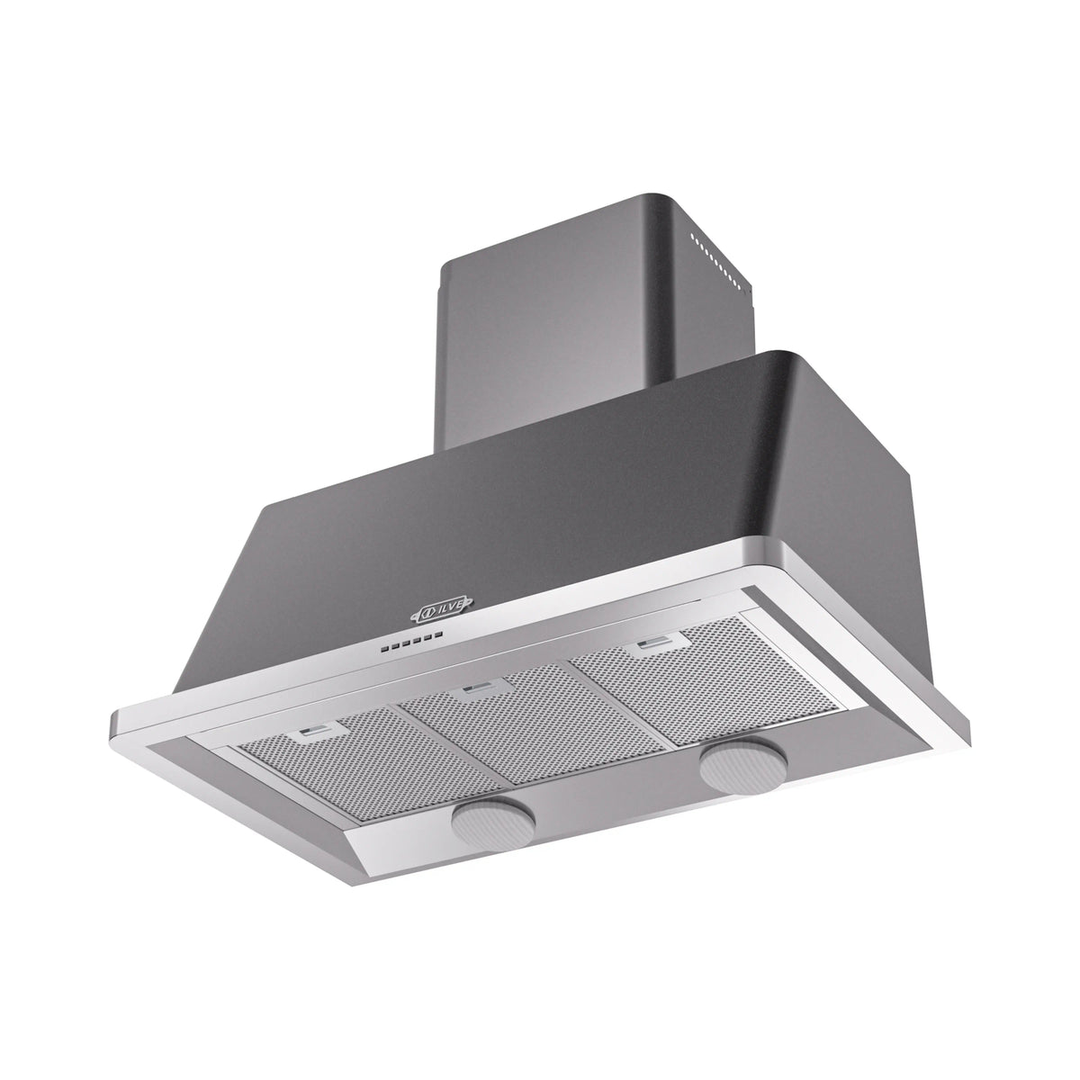 ILVE Majestic 40-Inch Wall-Mount Range Hood, 600 CFM Blower, Auto-Off Function, Matte Graphite (UAM100MG)