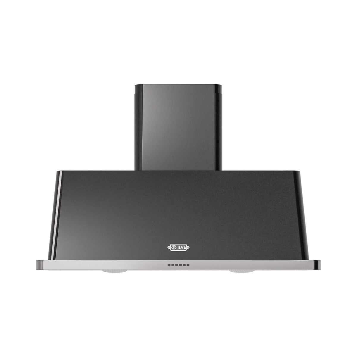 ILVE Majestic 48-Inch Wall-Mount Range Hood, 850 CFM, Glossy Black (UAM120BK)