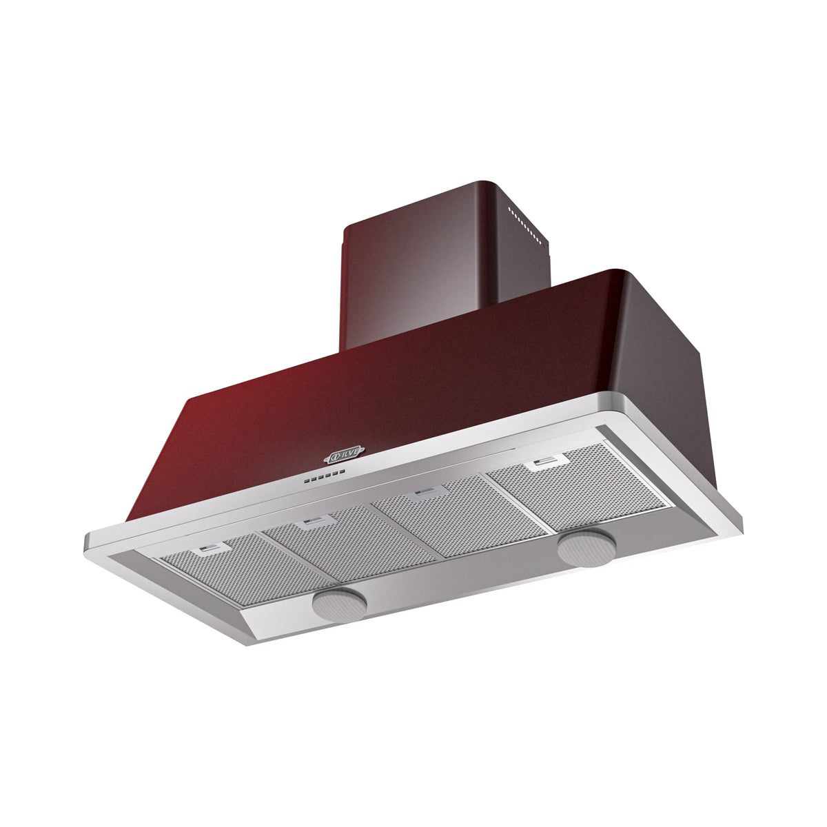 ILVE Majestic 48-Inch Wall-Mount Range Hood, 850 CFM, Burgundy (UAM120BU)