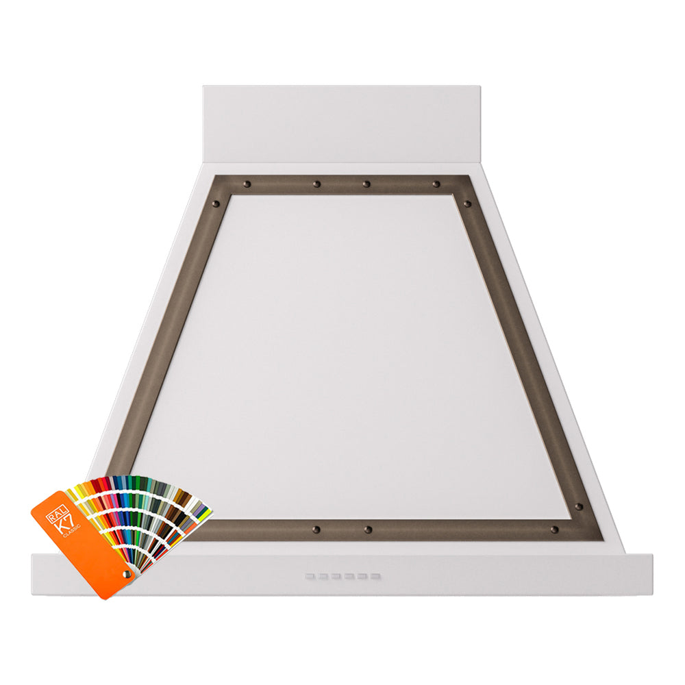 ILVE Nostalgie II 30-Inch 600 CFM Wall Mounted Range Hood in RAL with Burnished Bronze Trim (UANB30RAB)