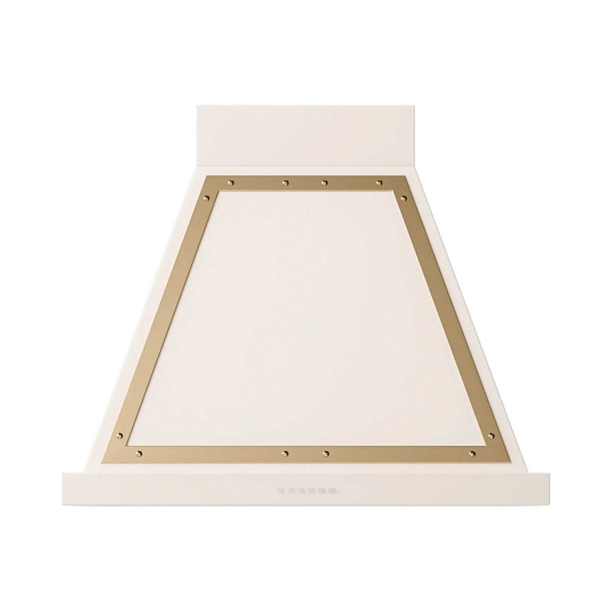 ILVE Nostalgie II 30-Inch Wall-Mount Range Hood, 600 CFM, Antique White with Brass Trim (UANB30AWG)