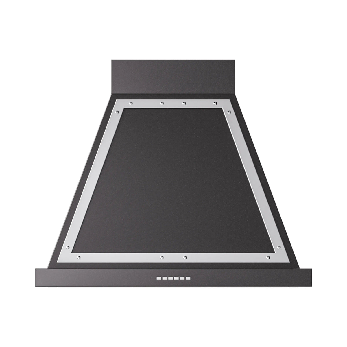 ILVE Nostalgie II 30-Inch 600 CFM Wall Mounted Range Hood in Glossy Black with Chrome Trim (UANB30BKC)