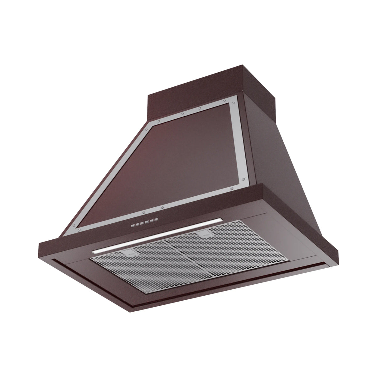ILVE Nostalgie II 30-Inch Wall-Mount Range Hood, 600 CFM, Burgundy with Chrome Trim (UANB30BUC)