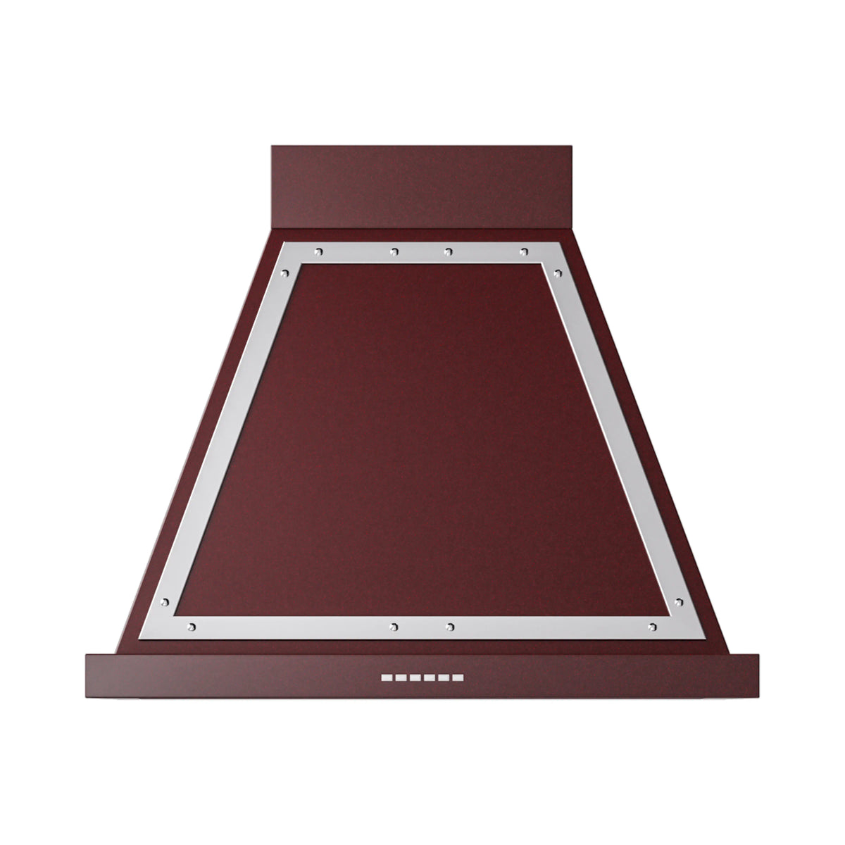 ILVE Nostalgie II 30-Inch Wall-Mount Range Hood, 600 CFM, Burgundy with Chrome Trim (UANB30BUC)