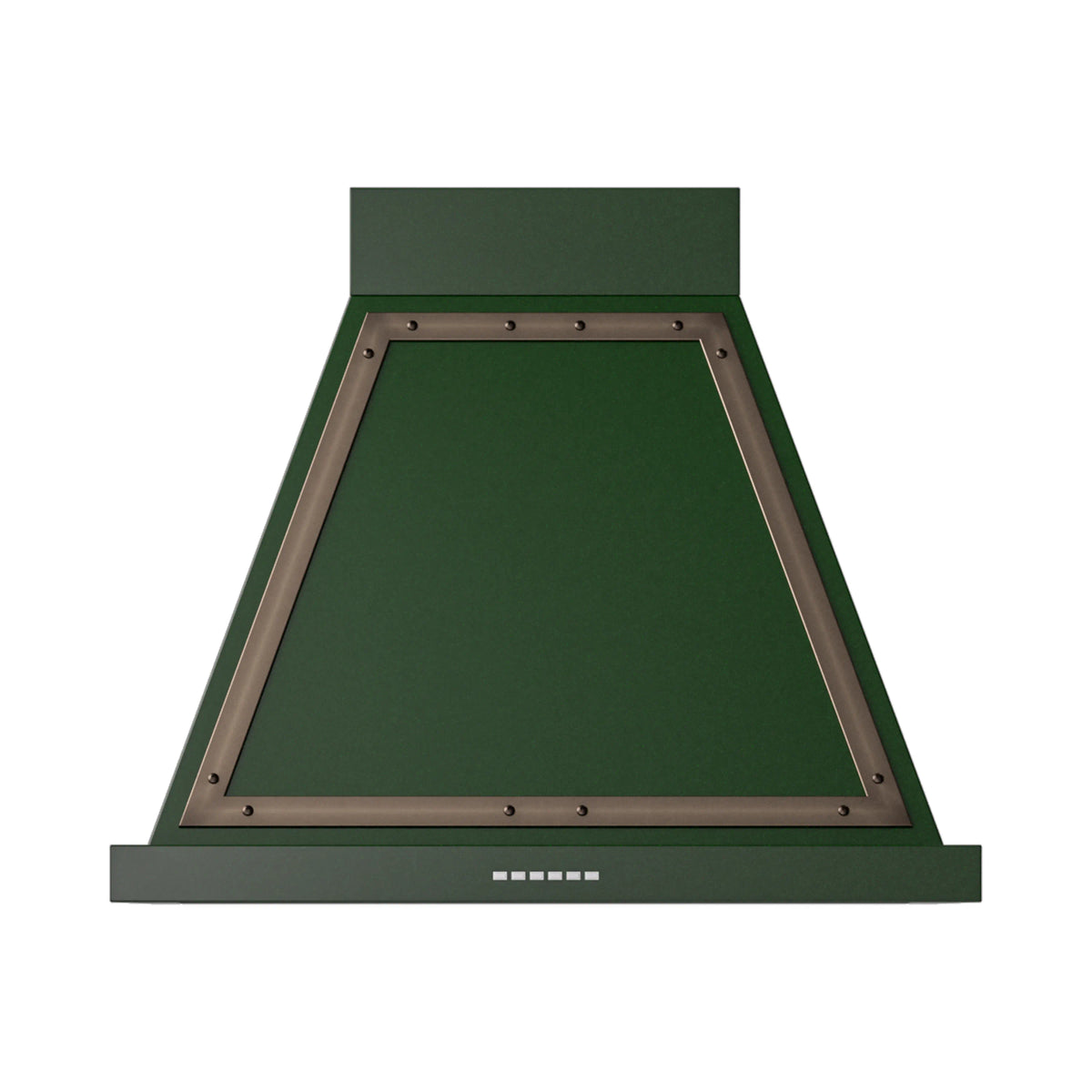 ILVE Nostalgie II 30-Inch 600 CFM Wall Mounted Range Hood in Emerald Green with Burnished Bronze Trim (UANB30EGB)