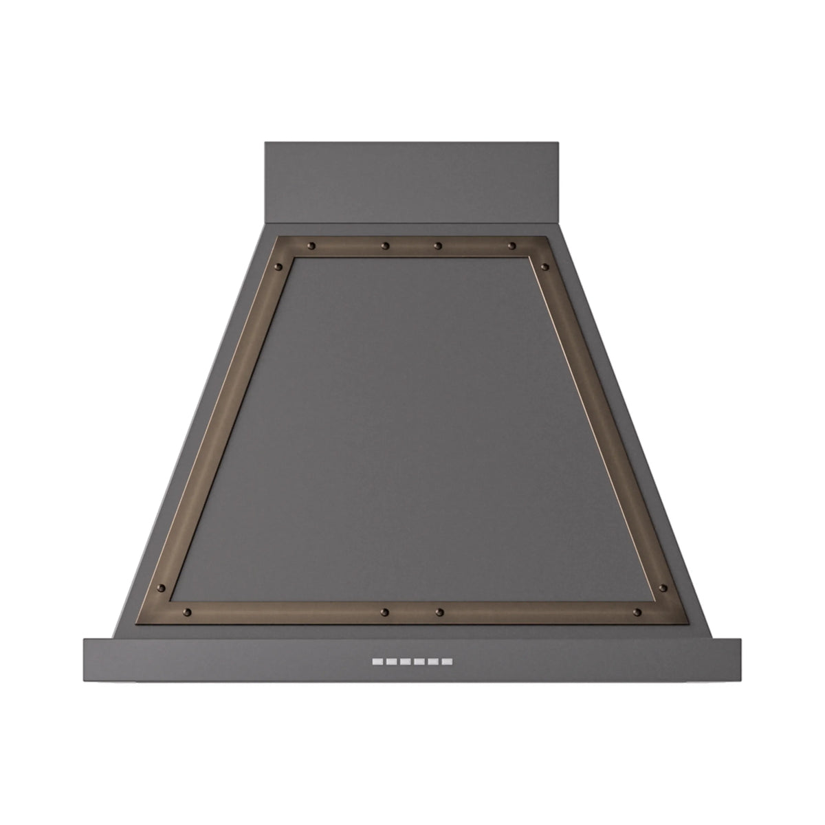 ILVE Nostalgie II 30-Inch 600 CFM Wall Mounted Range Hood in Graphite Matte with Burnished Bronze Trim (UANB30MGB)