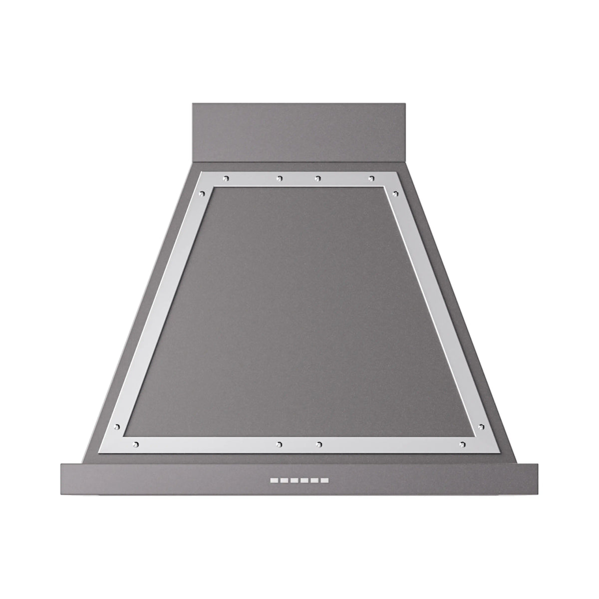 ILVE Nostalgie II 30-Inch 600 CFM Wall Mounted Range Hood in Graphite Matte with Chrome Trim (UANB30MGC)