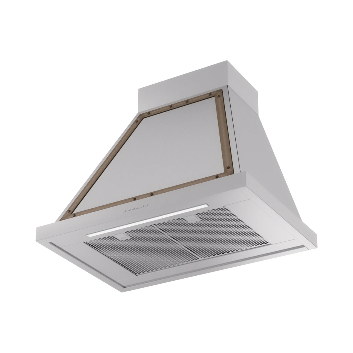 ILVE Nostalgie II 30-Inch 600 CFM Wall Mounted Range Hood in Stainless Steel with Burnished Bronze Trim (UANB30SSB)
