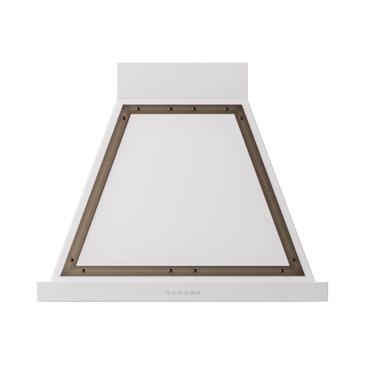 ILVE Nostalgie II 30-Inch 600 CFM Wall Mounted Range Hood in White with Burnished Bronze Trim (UANB30WHB)
