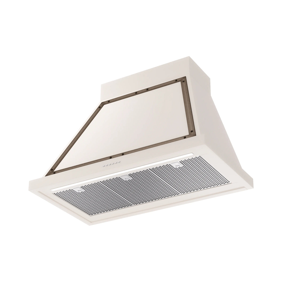 ILVE Nostalgie II 36-Inch 600 CFM Wall Mounted Range Hood in Antique White with Burnished Bronze Trim (UANB36AWB)