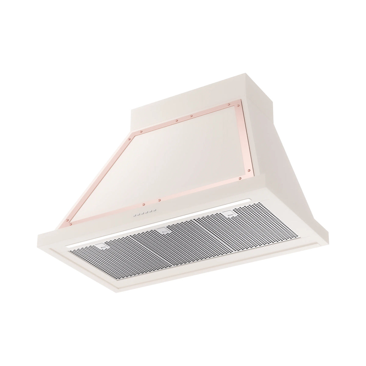 ILVE Nostalgie II 36-Inch 600 CFM Wall Mounted Range Hood in Antique White with Copper Trim (UANB36AWP)