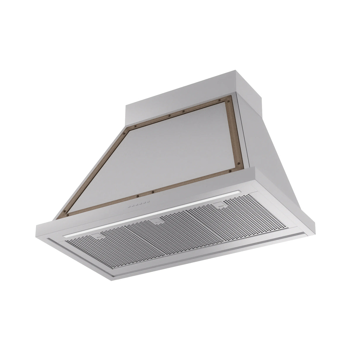 ILVE Nostalgie II 36-Inch 600 CFM Wall Mounted Range Hood in Stainless Steel with Burnished Bronze Trim (UANB36SSB)