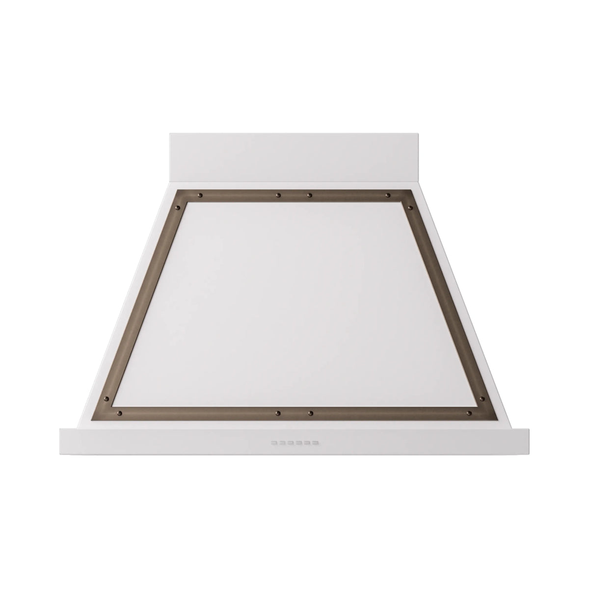 ILVE Nostalgie II 36-Inch 600 CFM Wall Mounted Range Hood in White with Burnished Bronze Trim (UANB36WHB)