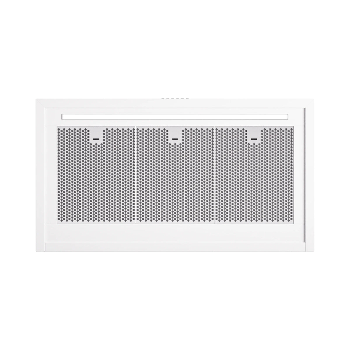 ILVE Nostalgie II 36-Inch 600 CFM Wall Mounted Range Hood in White with Brass Trim (UANB36WHG)