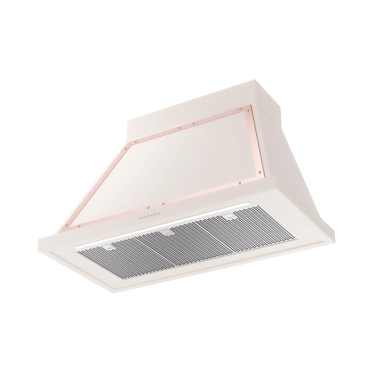 ILVE Nostalgie II 40-Inch 600 CFM Wall Mounted Range Hood in Antique White with Copper Trim (UANB40AWP)