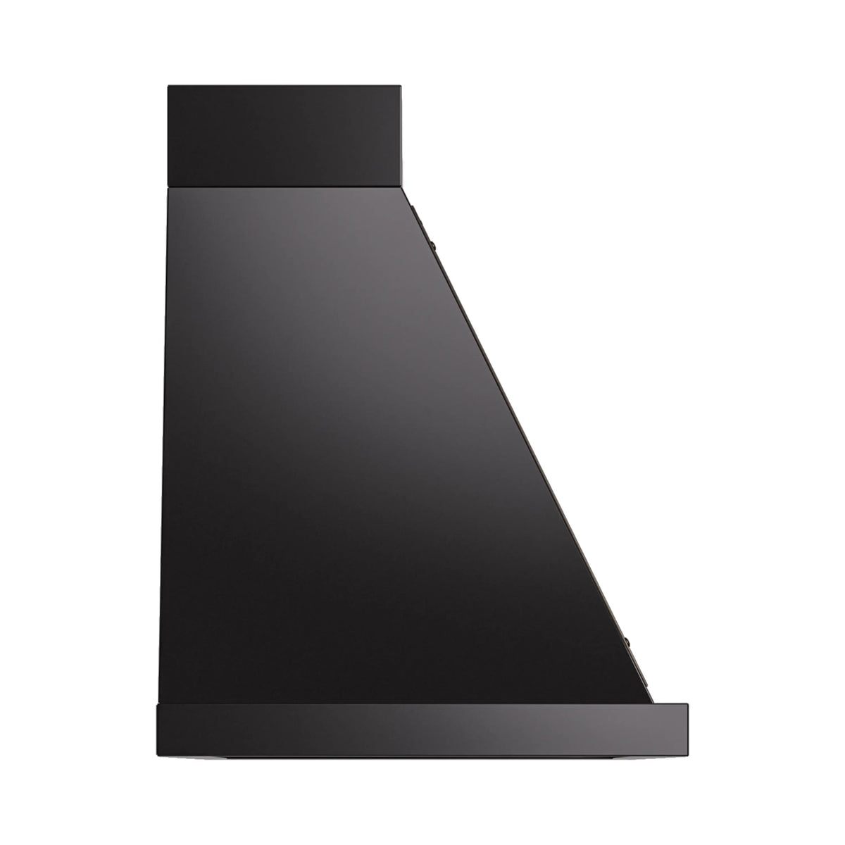 ILVE Nostalgie II 40-Inch 600 CFM Wall Mounted Range Hood in Glossy Black with Burnished Bronze Trim (UANB40BKB)