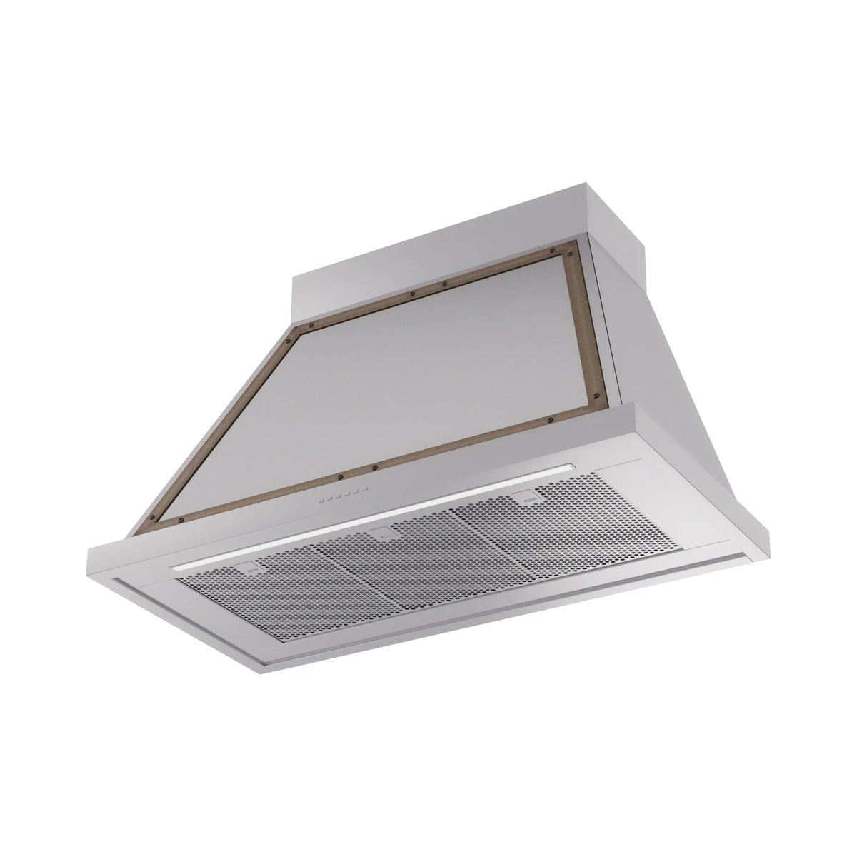 ILVE Nostalgie II 40-Inch 600 CFM Wall Mounted Range Hood in Stainless Steel with Burnished Bronze Trim (UANB40SSB)