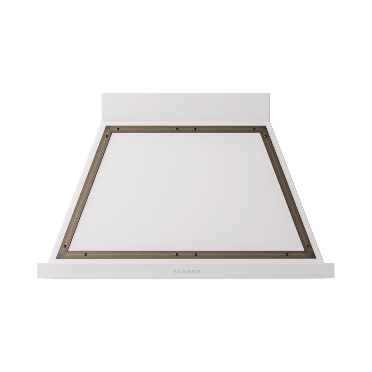 ILVE Nostalgie II 40-Inch 600 CFM Wall Mounted Range Hood in White with Burnished Bronze Trim (UANB40WHB)