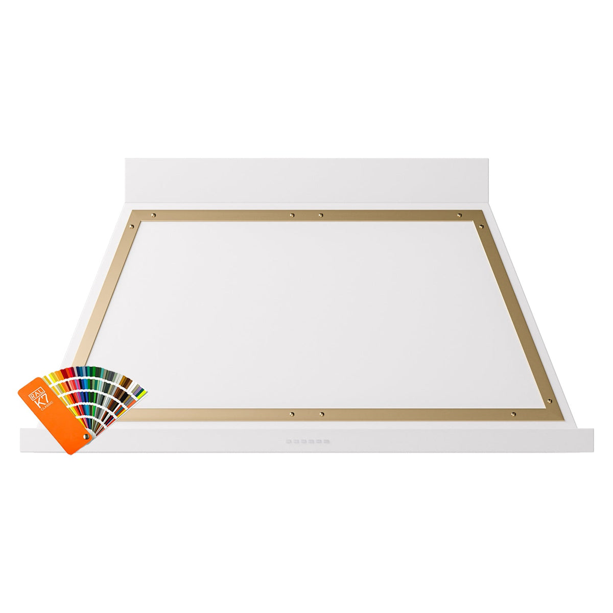 ILVE Nostalgie II 48-Inch 600 CFM Wall Mounted Range Hood in RAL with Brass Trim (UANB48RAG)