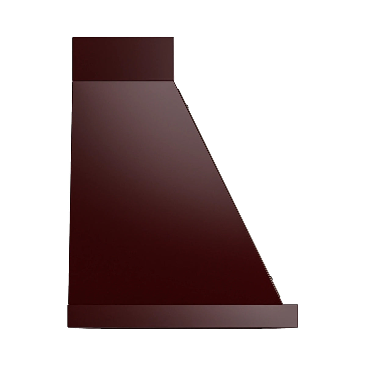 ILVE Nostalgie II 48-Inch 600 CFM Wall Mounted Range Hood in Burgundy with Burnished Bronze Trim (UANB48BUB)