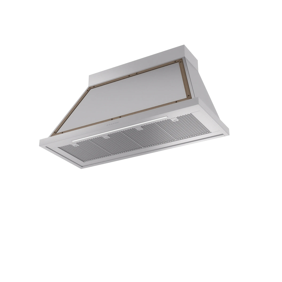 ILVE Nostalgie II 48-Inch 600 CFM Wall Mounted Range Hood in Stainless Steel with Burnished Bronze Trim (UANB48SSB)