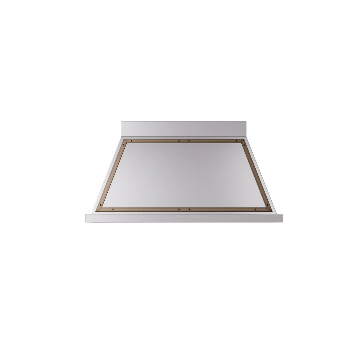 ILVE Nostalgie II 48-Inch 600 CFM Wall Mounted Range Hood in Stainless Steel with Burnished Bronze Trim (UANB48SSB)