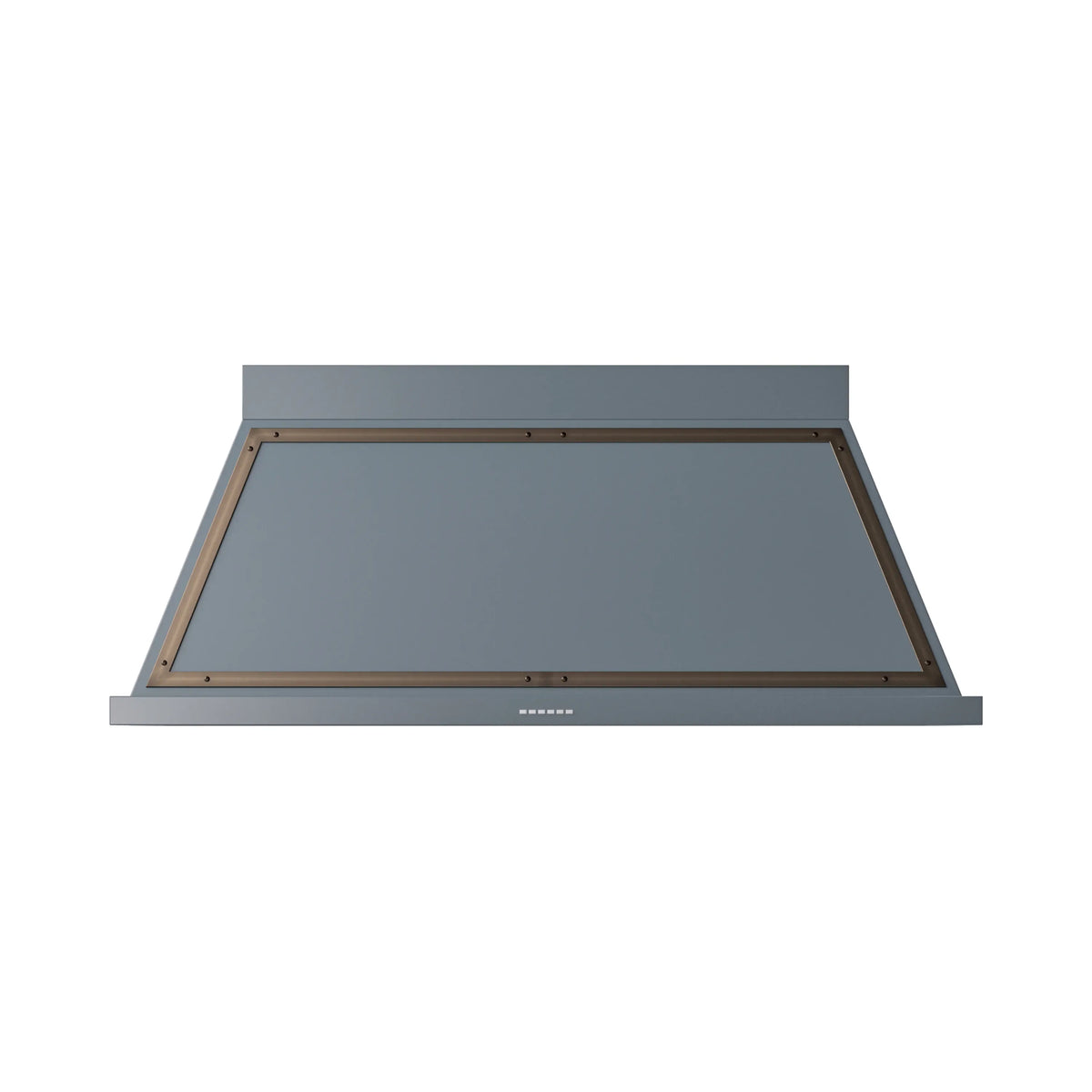 ILVE Nostalgie II 60-Inch 600 CFM Wall Mounted Range Hood in Blue Grey with Burnished Bronze Trim (UANB60BGB)