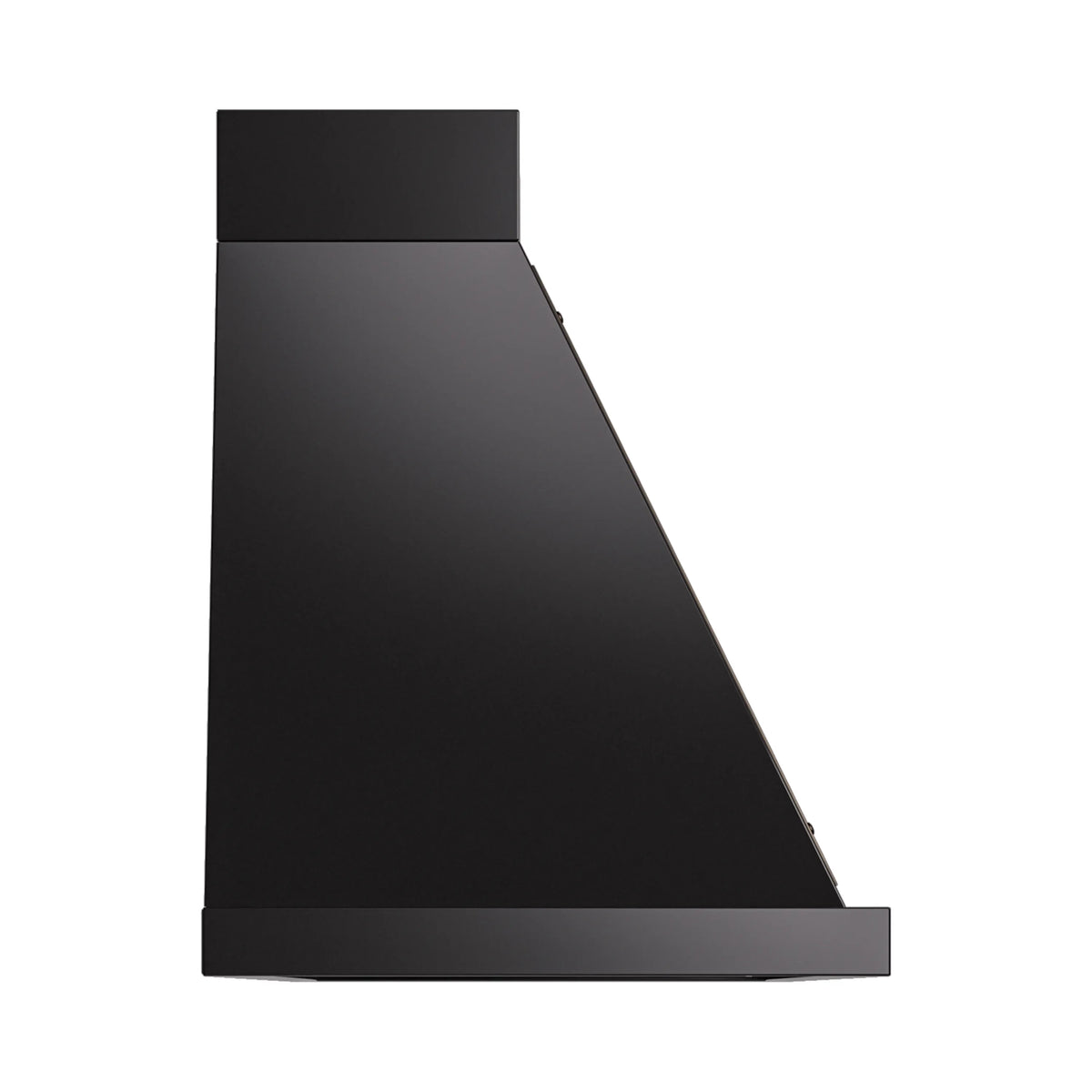 ILVE Nostalgie II 60-Inch 600 CFM Wall Mounted Range Hood in Glossy Black with Burnished Bronze Trim (UANB60BKB)
