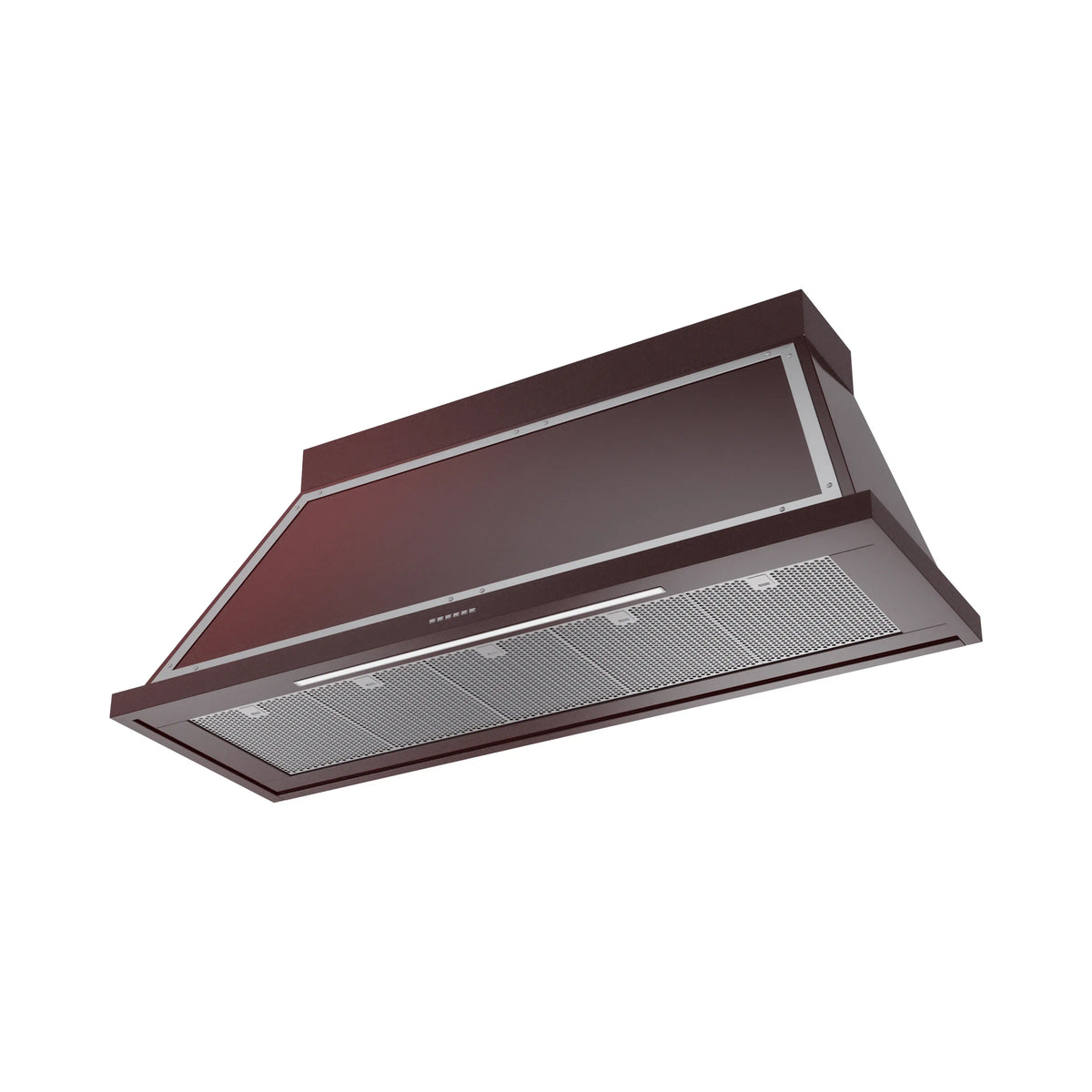 ILVE Nostalgie II 60-Inch Wall-Mount Range Hood, 600 CFM, Burgundy with Chrome Trim (UANB60BUC)