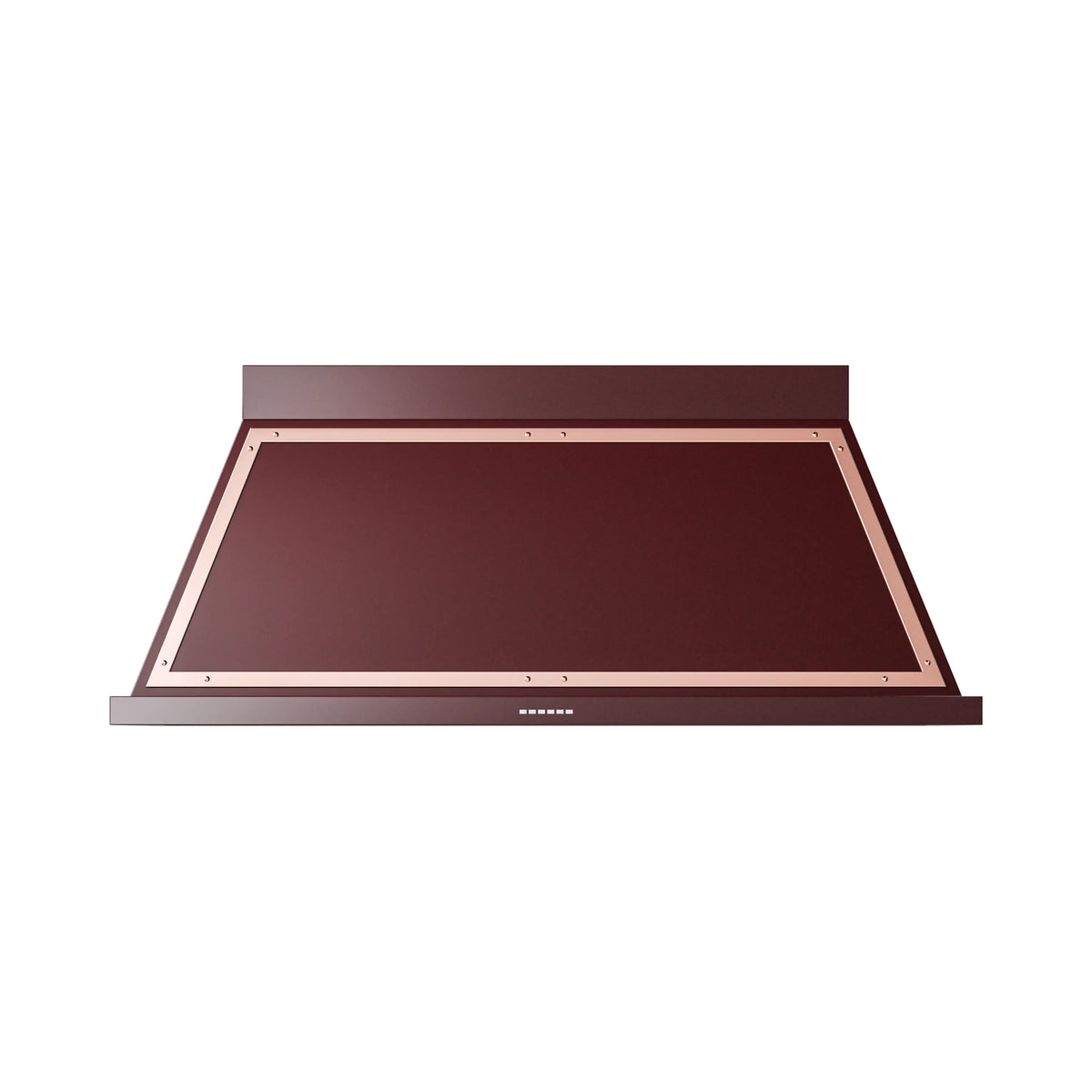 ILVE Nostalgie II 60-Inch Wall-Mount Range Hood, 600 CFM, Burgundy with Copper Trim (UANB60BUP)