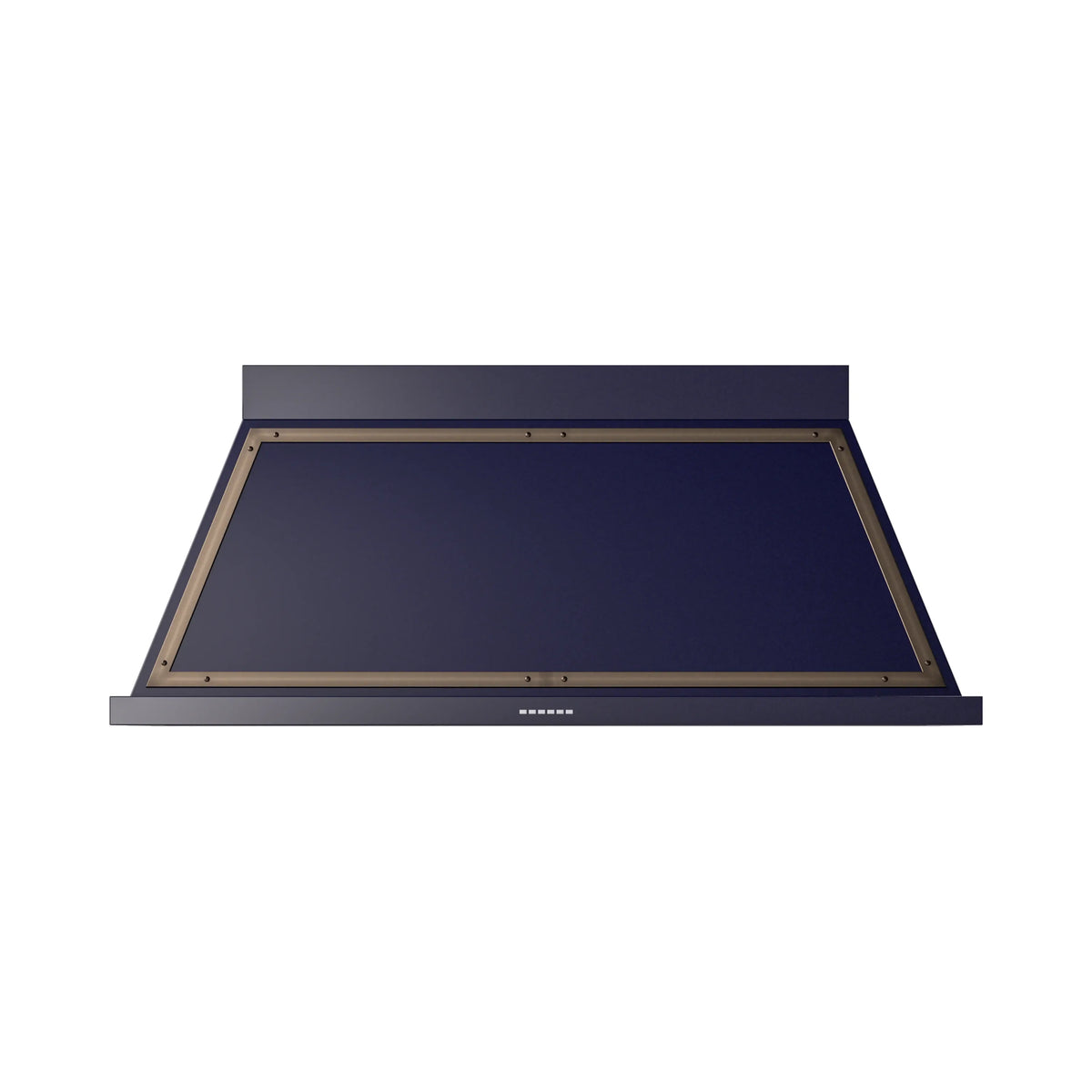 ILVE Nostalgie II 60-Inch 600 CFM Wall Mounted Range Hood in Midnight Blue with Burnished Bronze Trim (UANB60MBB)