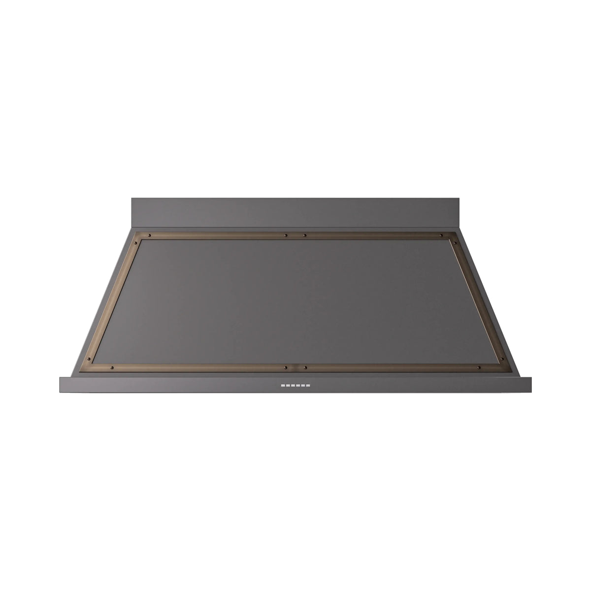 ILVE Nostalgie II 60-Inch 600 CFM Wall Mounted Range Hood in Graphite Matte with Burnished Bronze Trim (UANB60MGB)