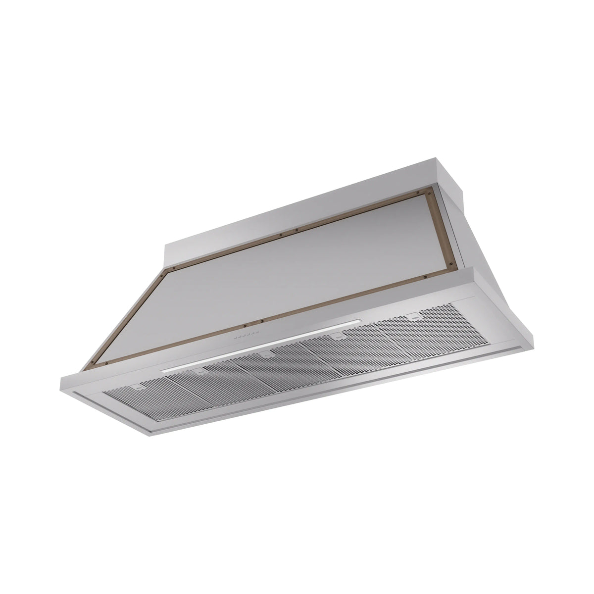 ILVE Nostalgie II 60-Inch 600 CFM Wall Mounted Range Hood in Stainless Steel with Burnished Bronze Trim (UANB60SSB)