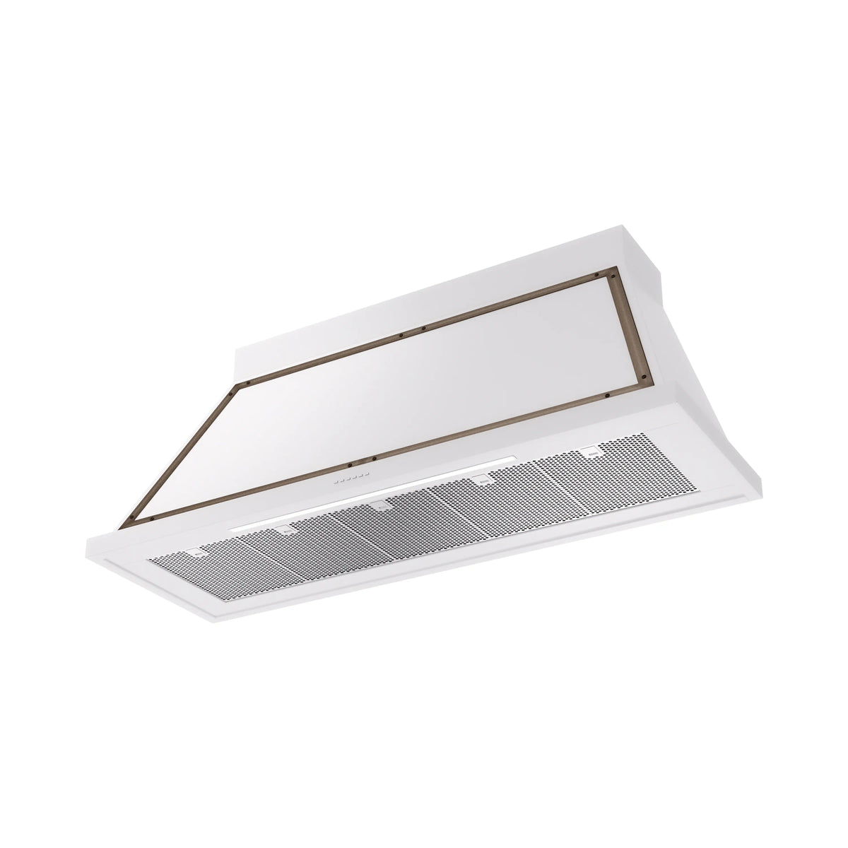 ILVE Nostalgie II 60-Inch 600 CFM Wall Mounted Range Hood in White with Burnished Bronze Trim (UANB60WHB)