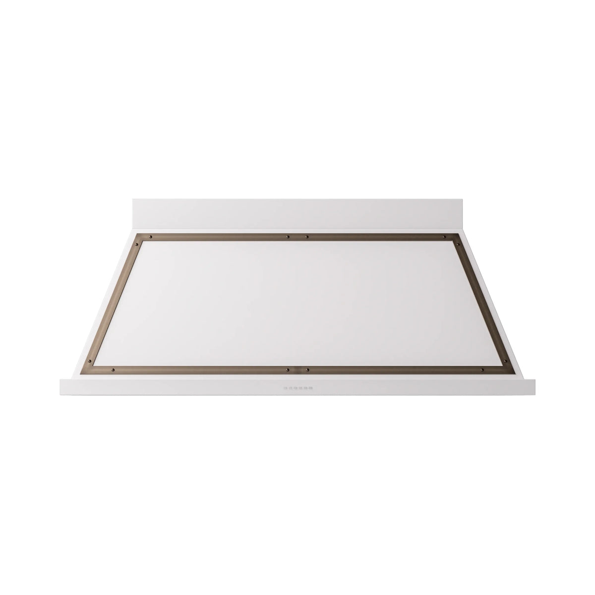 ILVE Nostalgie II 60-Inch 600 CFM Wall Mounted Range Hood in White with Burnished Bronze Trim (UANB60WHB)