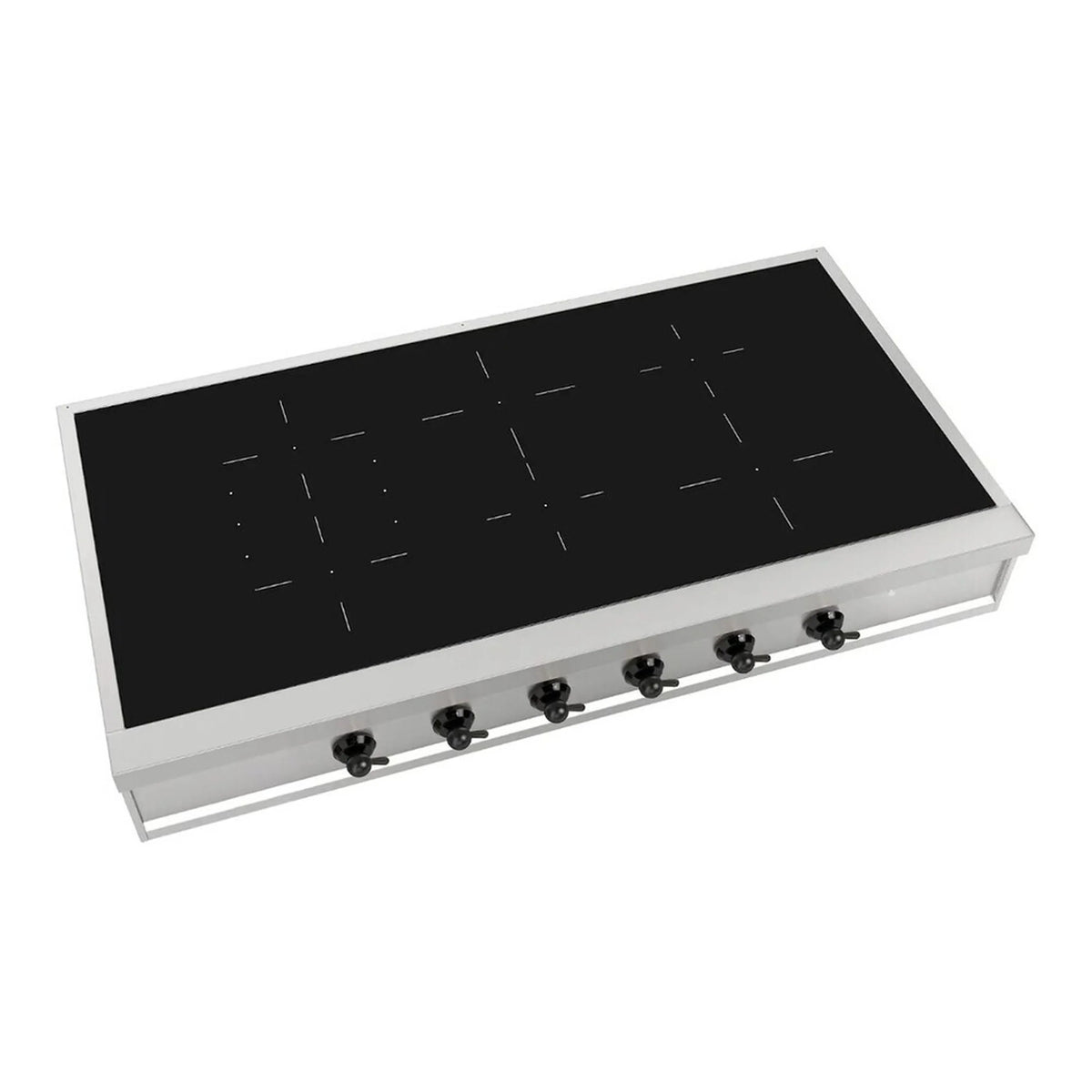 ILVE Nostalgie II 48-Inch Built-In Induction Rangetop, 6 Elements, Stainless Steel (UHCPI486NSSB)