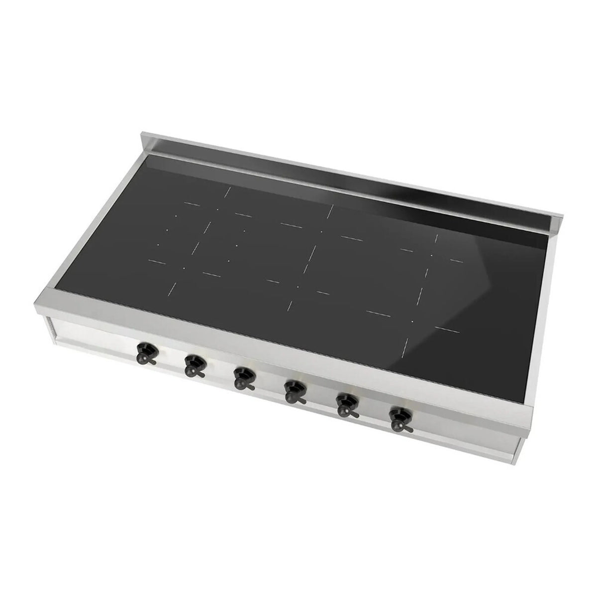 ILVE Nostalgie II 48-Inch Built-In Induction Rangetop, 6 Elements, Stainless Steel (UHCPI486NSSB)