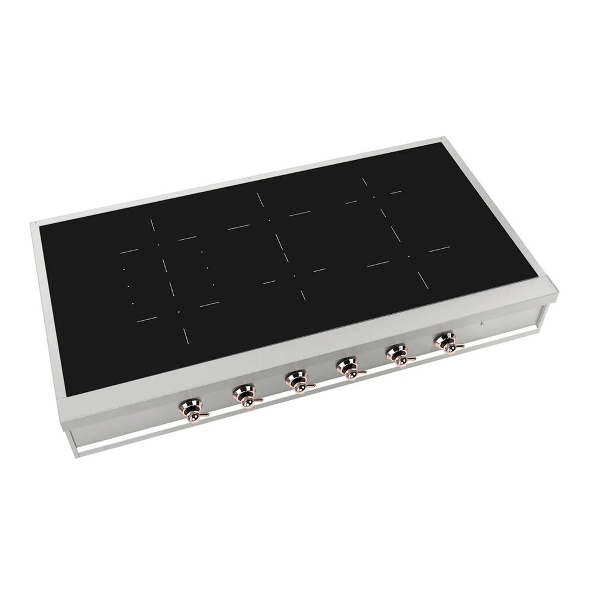 ILVE Nostalgie II 48-Inch Built-In Induction Rangetop, 6 Elements, Stainless Steel (UHCPI486NSSP)