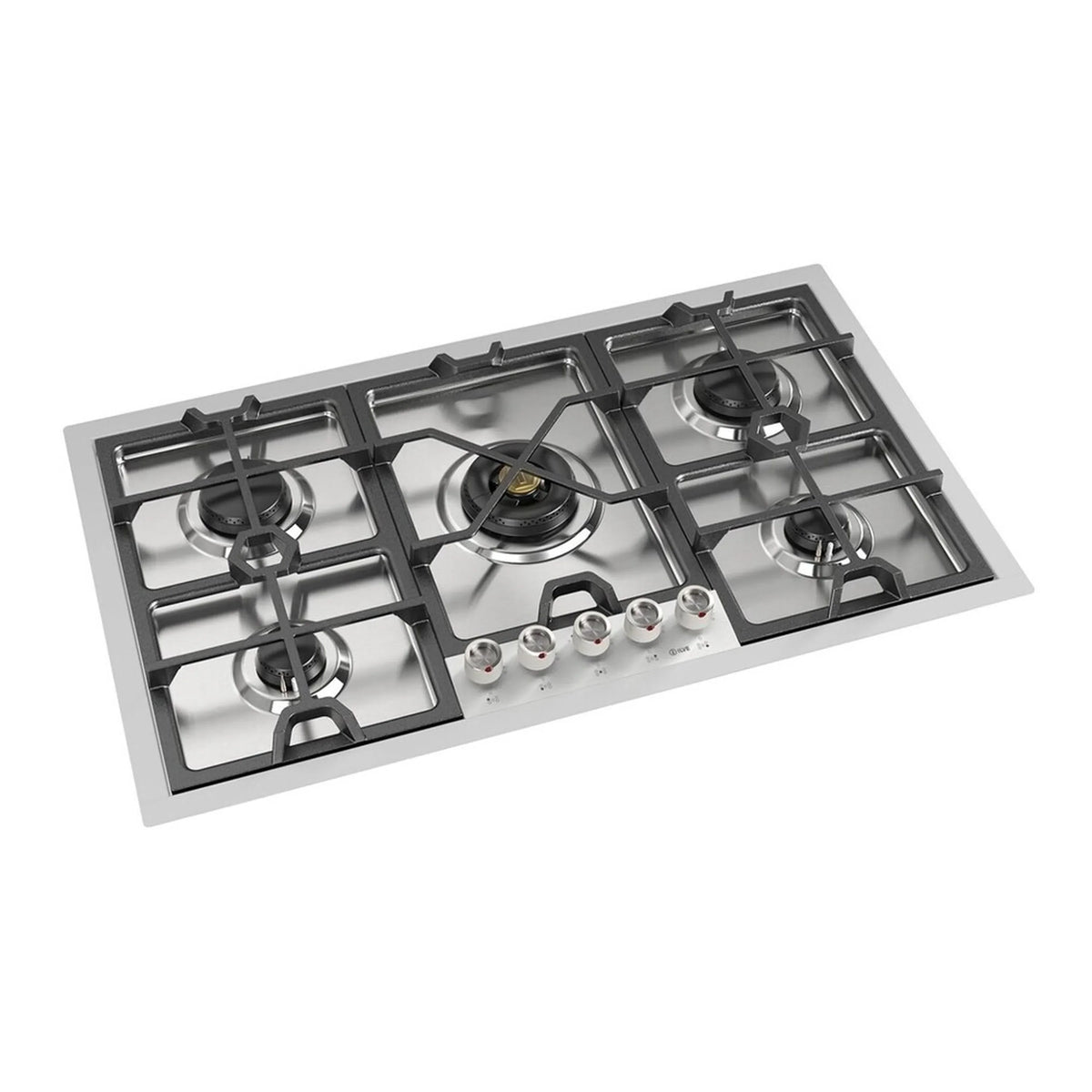 ILVE Panoramagic 36-Inch Built-In Propane Gas Cooktop, 5 Burners, Stainless Steel (UHCPMT95SSLP)