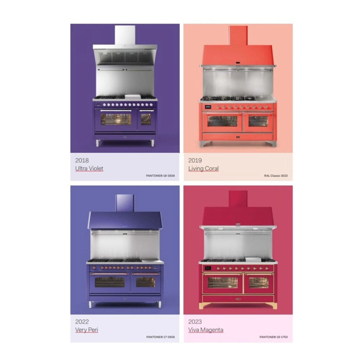 ILVE Majestic III 60-inch Dual Fuel Range with 5 Liquid Propane Burner, Griddle and Solid Door Electric Oven in RAL with Copper Trim (UM60FQNR3RAPLP)