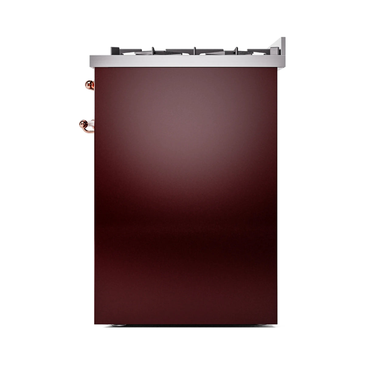 ILVE Nostalgie II 30-Inch Dual Fuel Freestanding Range in Burgundy with Copper Trim (UP30NMPBUPLP)
