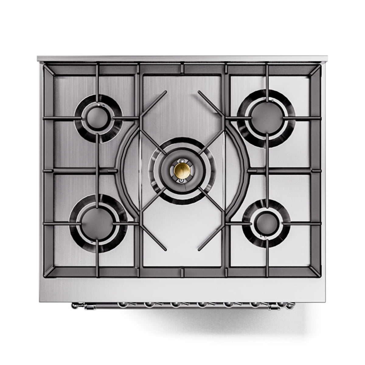 ILVE Nostalgie II 30-Inch Freestanding Natural Gas Dual Fuel Range in Midnight Blue with Chrome Trim (UP30NMPMBC)