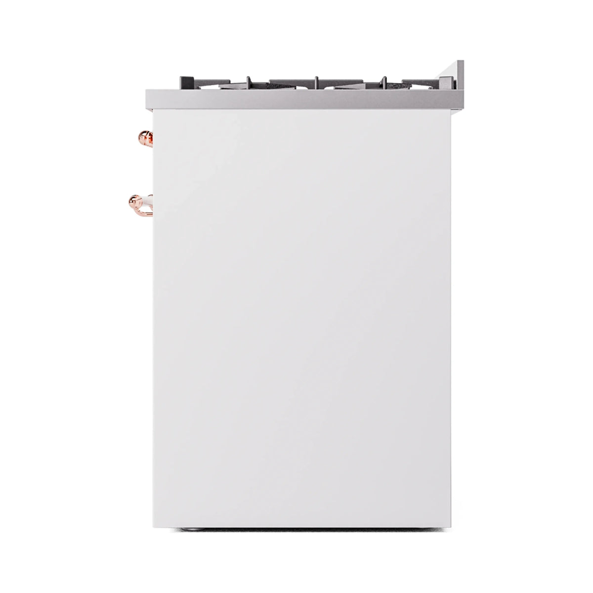 ILVE Nostalgie II 30-Inch Dual Fuel Freestanding Range in White with Copper Trim (UP30NMPWHPLP)