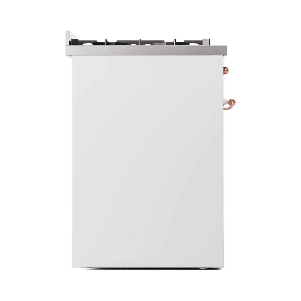 ILVE Nostalgie II 30-Inch Dual Fuel Freestanding Range in White with Copper Trim (UP30NMPWHPLP)